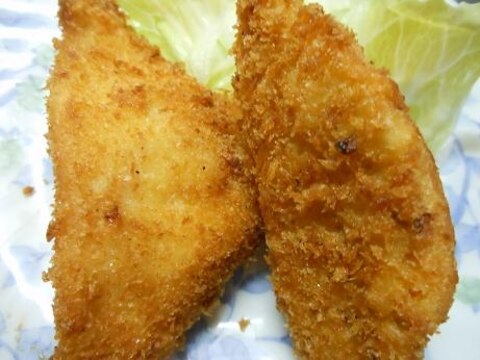 はんぺんのチーズ入りひき肉フライ